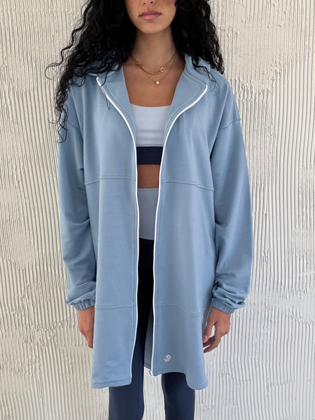 Blue Summer Coat Long