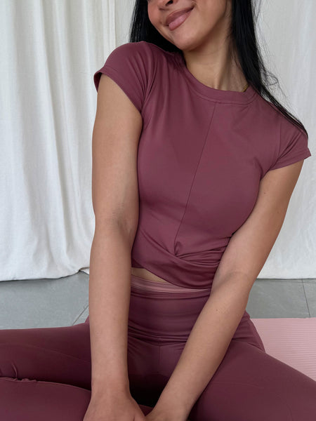 Berry Brown Shaping Top