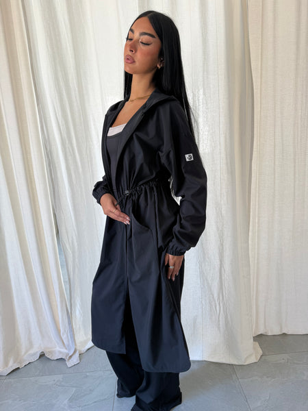 MAXI Lightweight Modest Summer Jacket Black