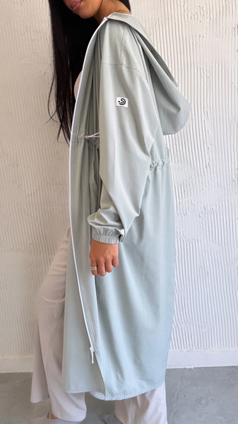 MAXI Matcha Green Modest Summer Jacket