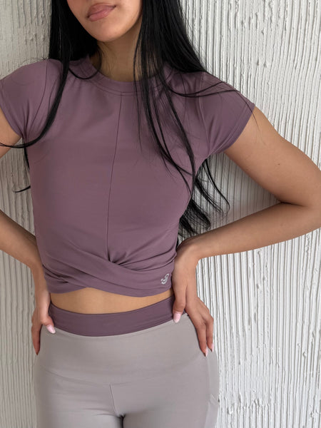 Dusty Purple Pink Yoga SET