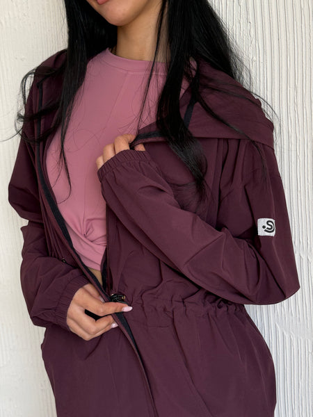 Lightweight Modest Summer Jacket Dark Purple