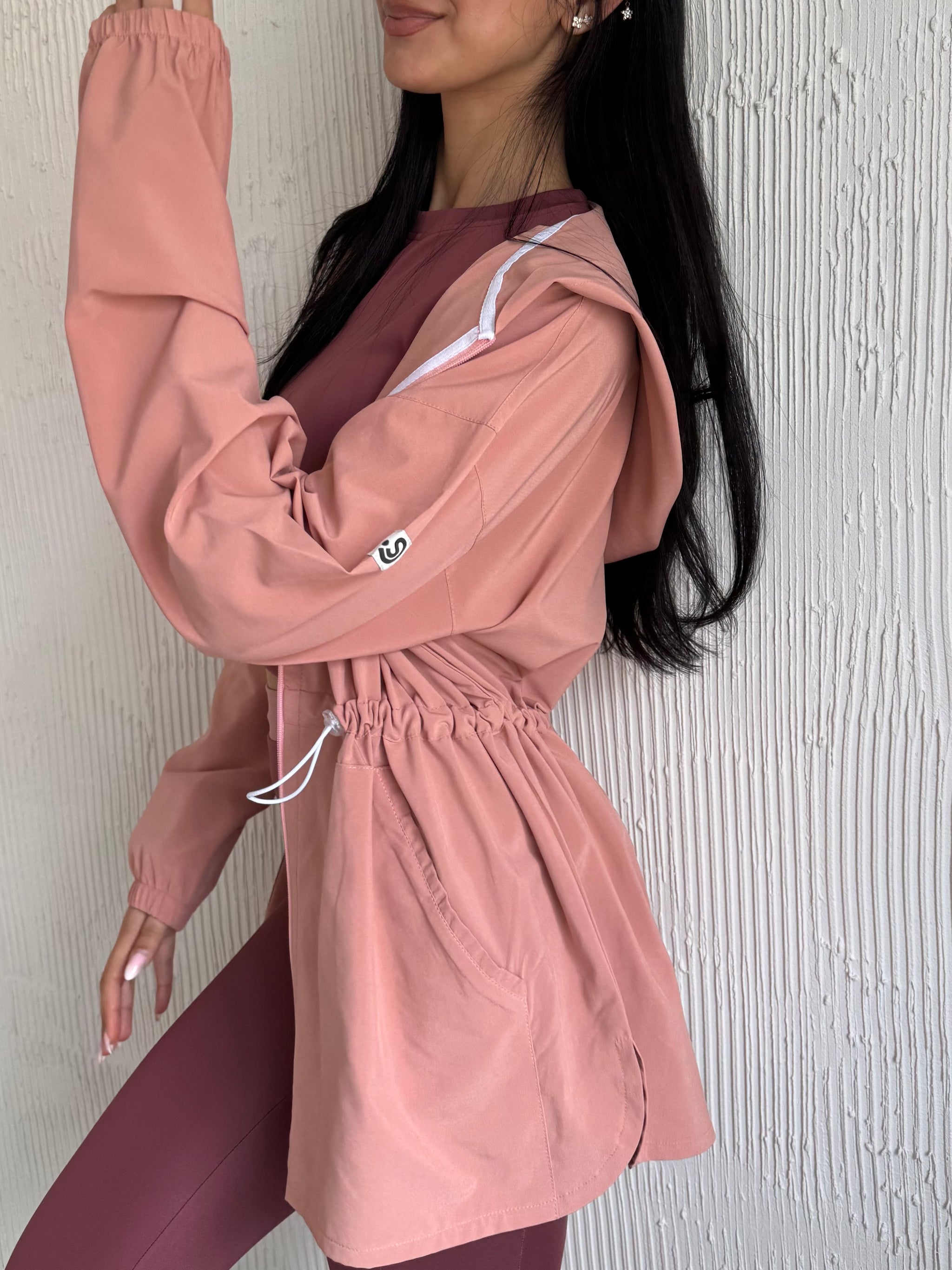 Lightweight Summer Jacket Peach Pink | SHEER SIN Lingerie