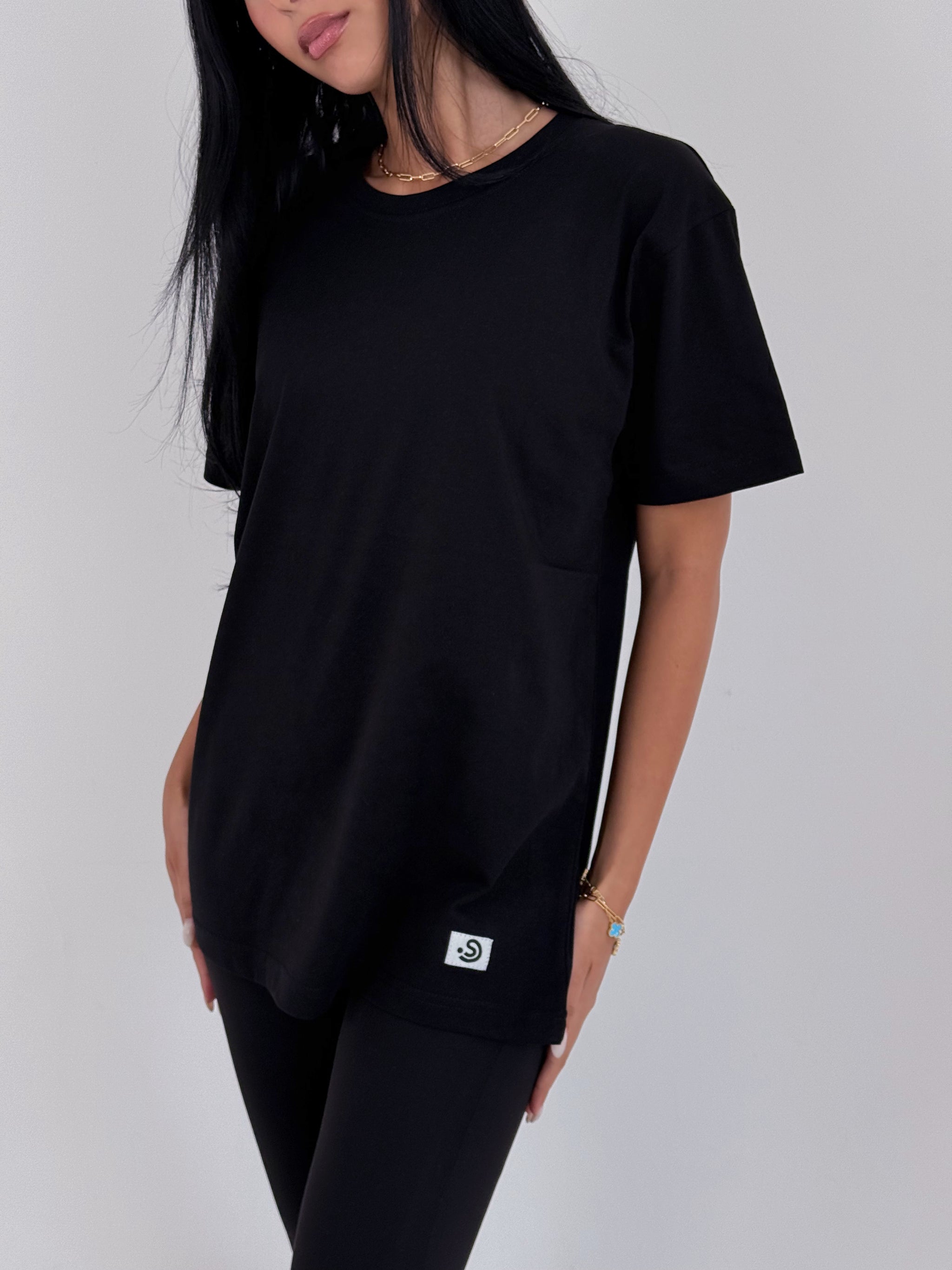 NEW Black Cotton T-Shirt | SHEER SIN Lingerie NEW Black Cotton T-Shirt | SHEER SIN Lingerie