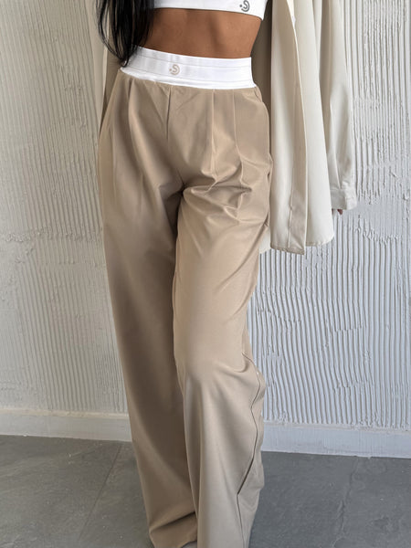 REGULAR SJ Beige Trousers