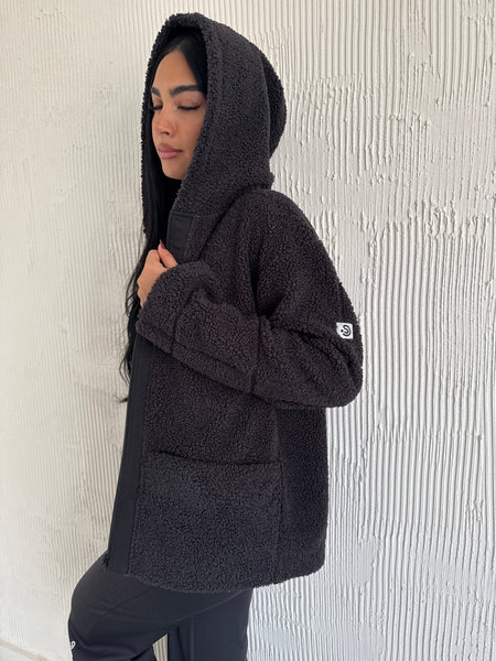 Lilly Teddy Jacket Black