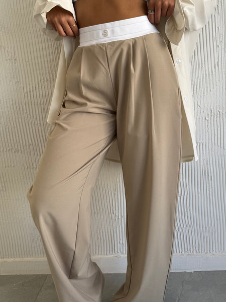 REGULAR SJ Beige Trousers