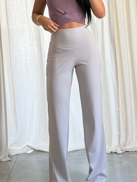 Flow Greige Wide Leg Pants TALL