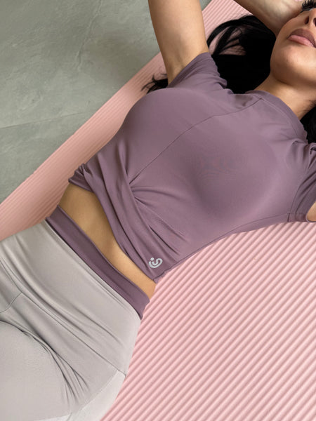Dusty Purple Pink Yoga SET