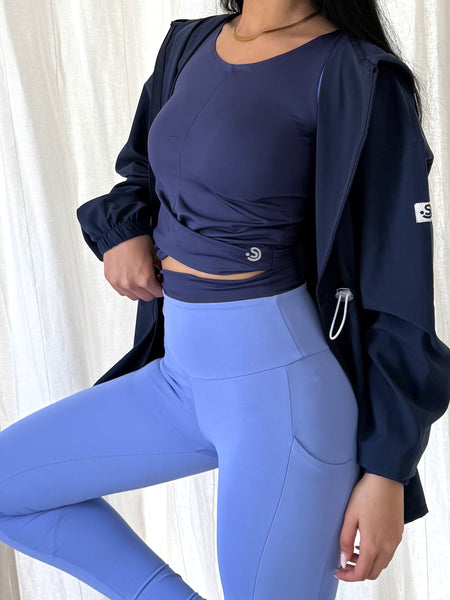 Midnight Blue/ lavender Yoga SET