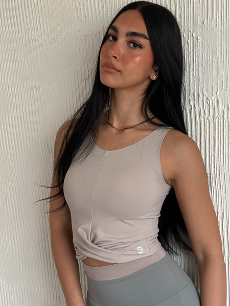 Warm Greige Shaping Top