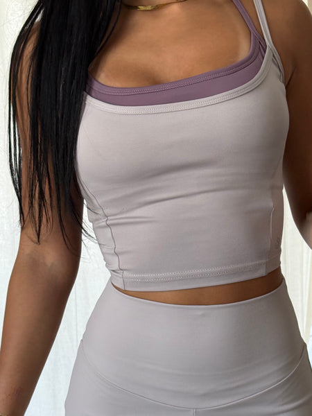 Twin Strap Bra Top Greige