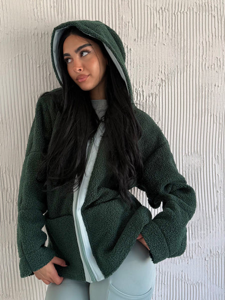 Lilly Teddy Jacket Green