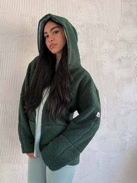 Lilly Teddy Jacket Green