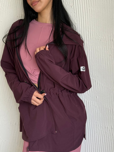 Lightweight Modest Summer Jacket Dark Purple