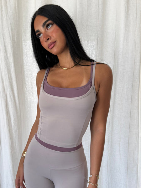Twin Strap Bra Top Greige
