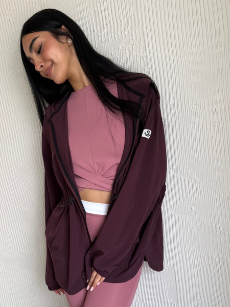 Lightweight Modest Summer Jacket Dark Purple
