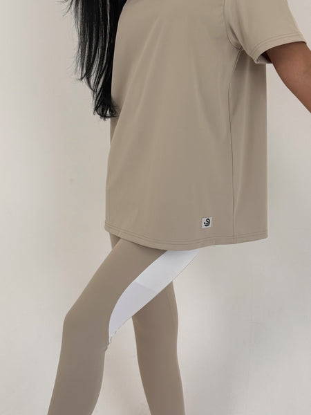 Beige Stretch T-Shirt