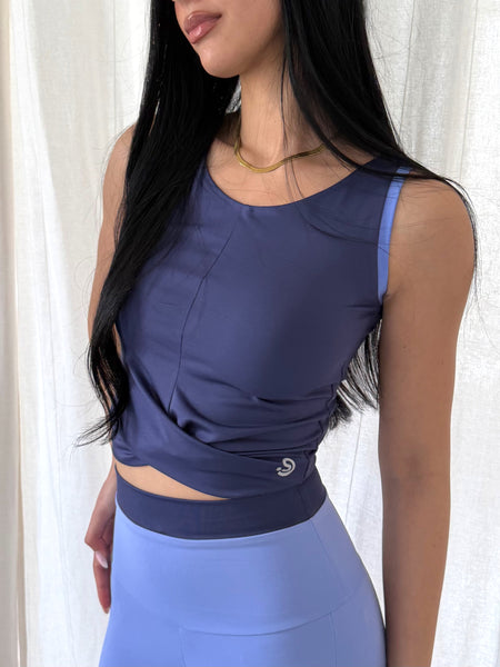 Midnight Blue/ lavender Yoga SET