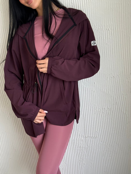 Lightweight Modest Summer Jacket Dark Purple