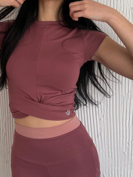 Berry Brown Shaping Top