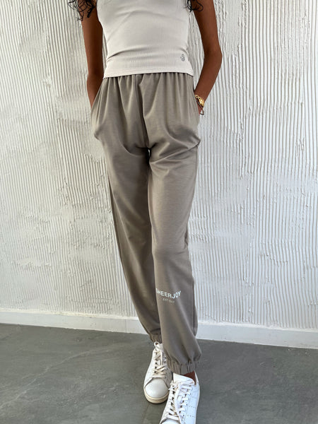 Beige Crew + Jogger SET