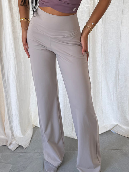 Flow Greige Wide Leg Pants TALL
