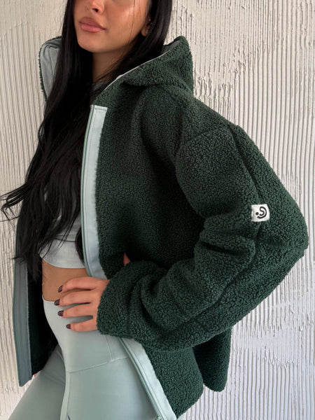 Lilly Teddy Jacket Green