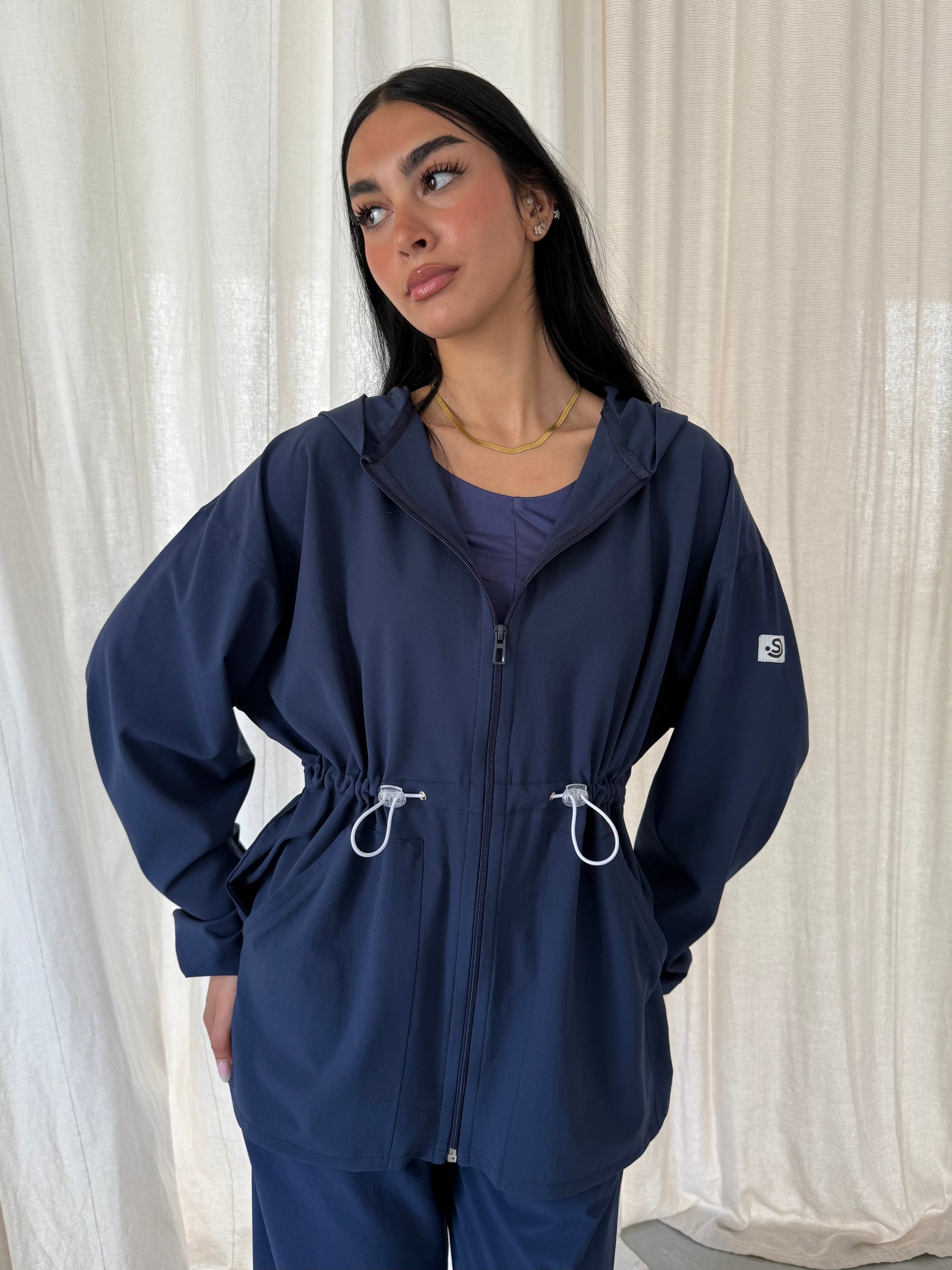Lightweight Summer Jacket Navy | SHEER SIN Lingerie