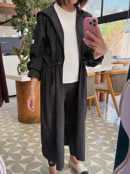 MAXI Lightweight Modest Summer Jacket Black