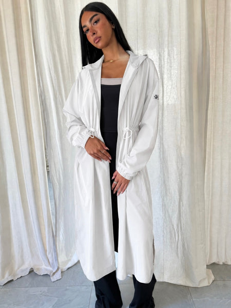 MAXI Lightweight Modest Summer Jacket White