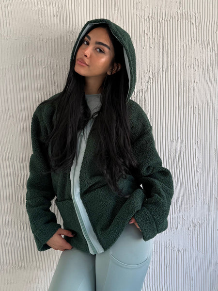 Lilly Teddy Jacket Green