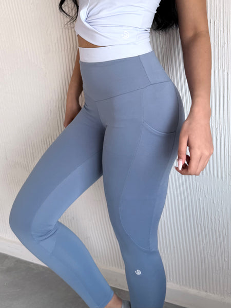 Polo Blue/ Crystal Blue Yoga Pants