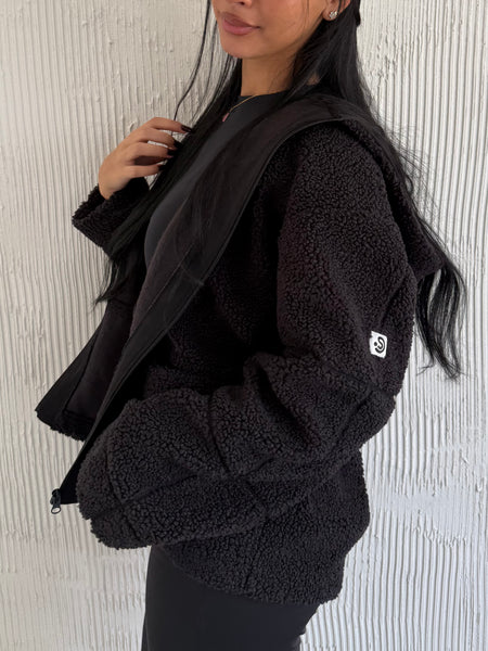 Lilly Teddy Jacket Black