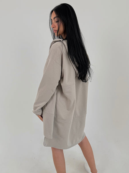 Beige Summer Coat Long