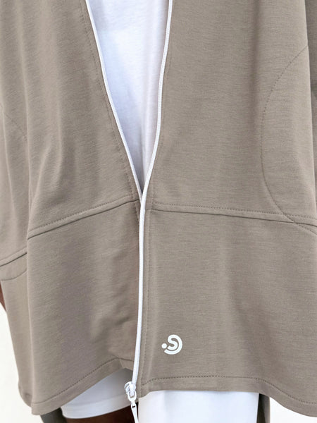 Beige Summer Coat Long